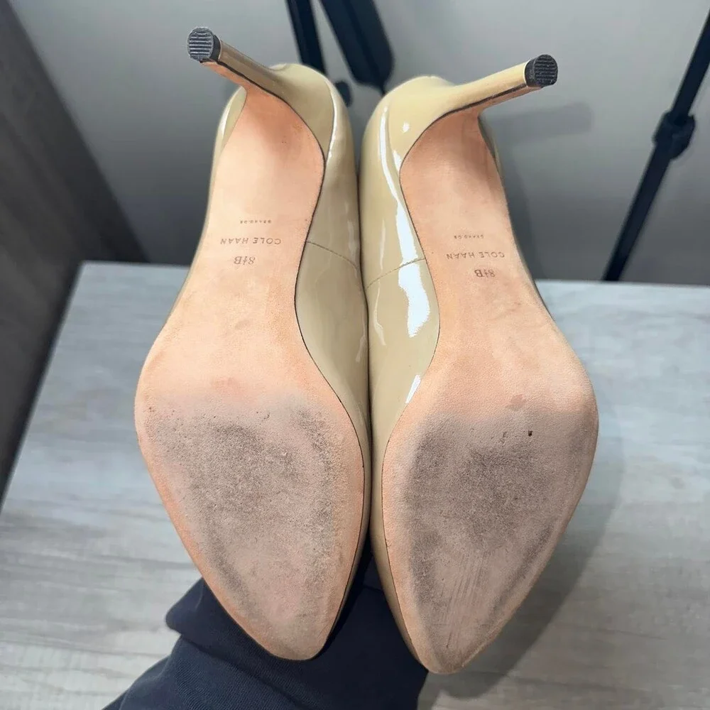 Cole Haan Women's Tan and Cream Courts
